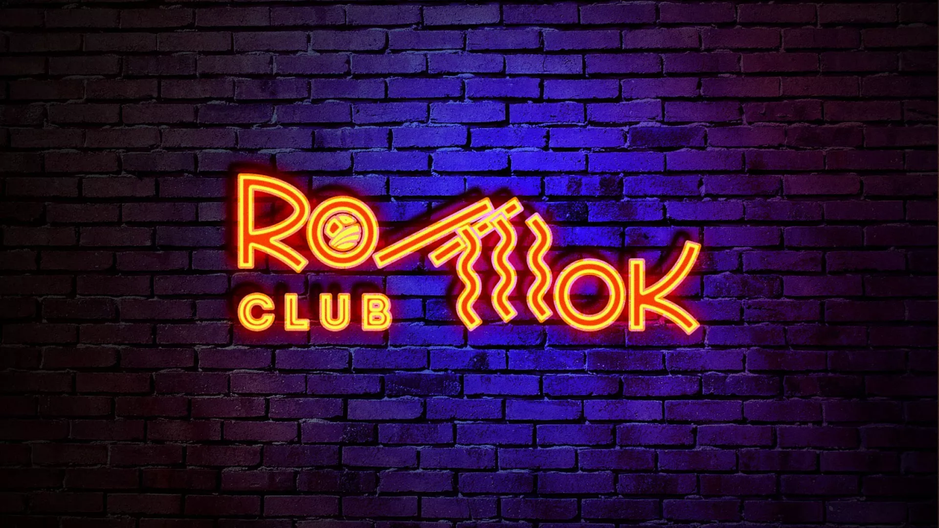 Разработка интерьерной вывески суши-бара «Roll Wok Club» в Микуне